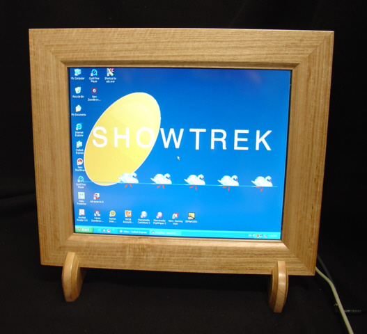 LCD Screen
Timber framed LCD touch screen 
