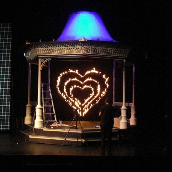 SFX Fire Effects
Heart shaped fire effect on display 
