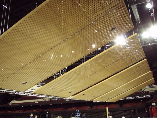 Entertainment Centre Ceiling Panels
View of all five front panels
