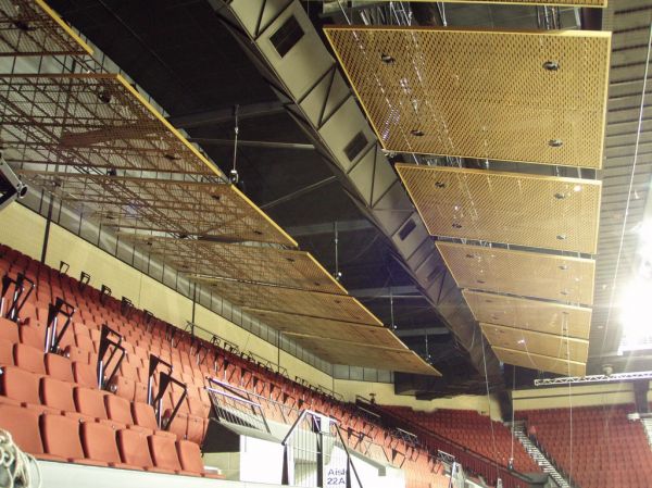 Entertainment Centre Ceiling Panels
Mid and rear panels lifted into position
