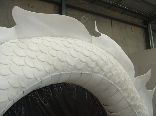 Crown Casino - Chinese Dragon
Dragon body section under construction
